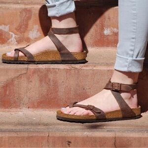 Birkenstock Tan Suede Sandals